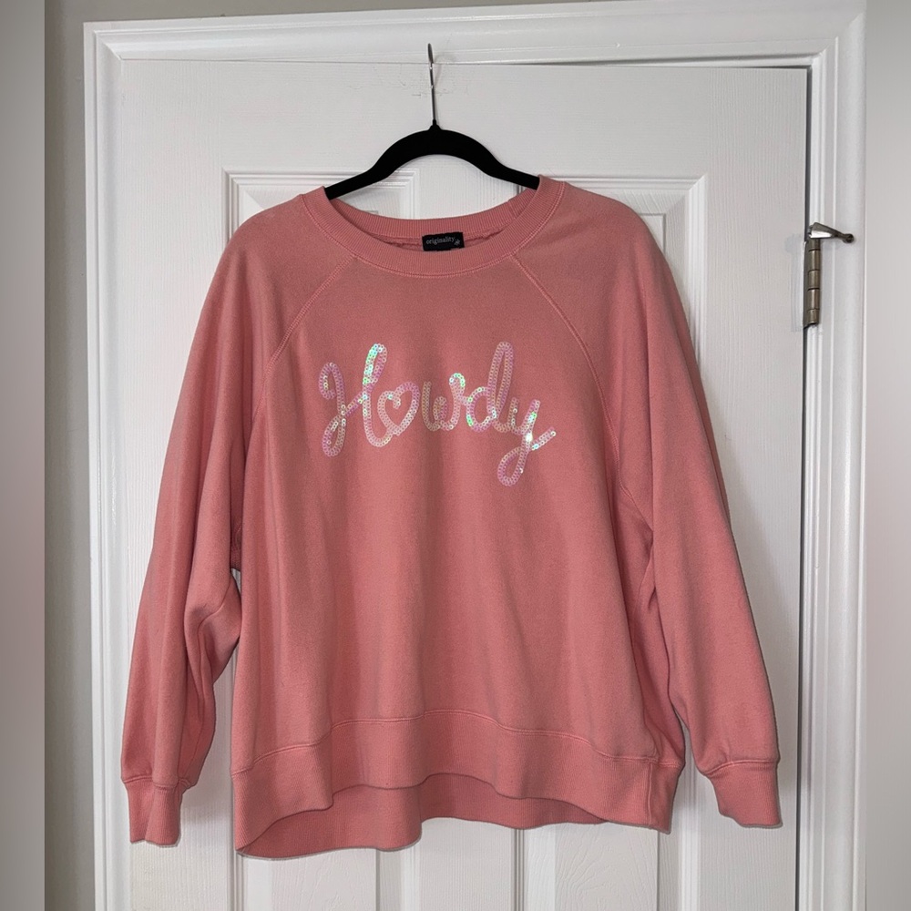 Originality Sequin Howdy Sweater